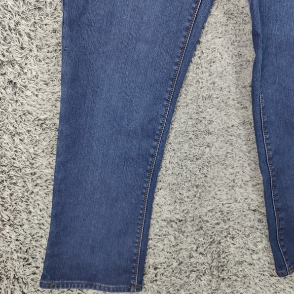 Natural Reflections Womens Gorpcore Cabin Flannel Lined Jeans 14 Blue Straight - Picture 12 of 16